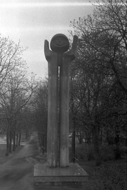Yuri Gagarin monument in Poznań