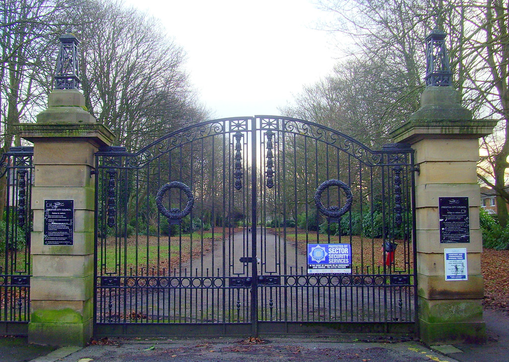 Suitably sombre gateway to Preston Cemetery