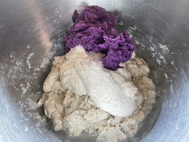 Mixing the dough