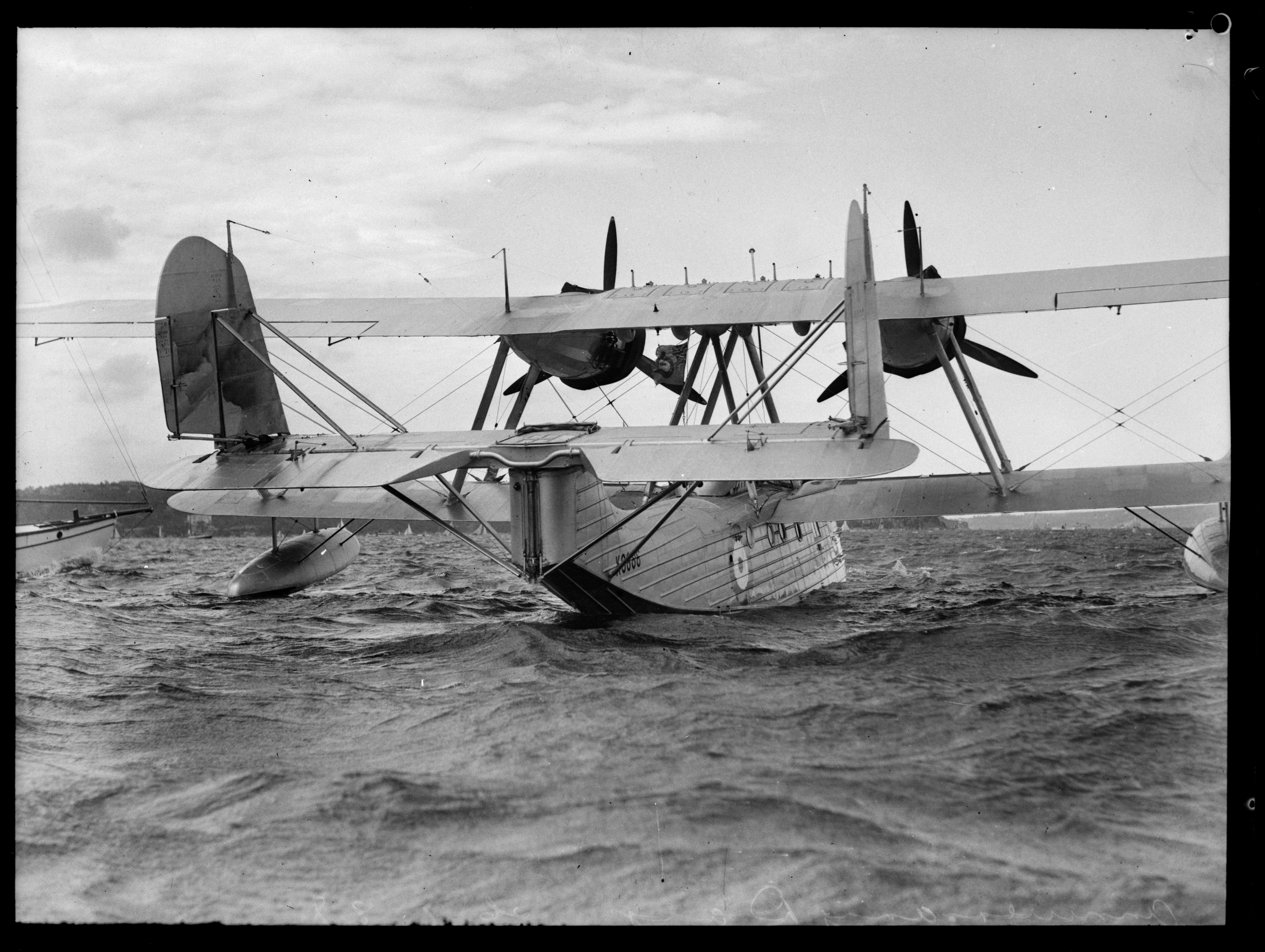 Anniversary Day, seaplane on water, 26 January 1938