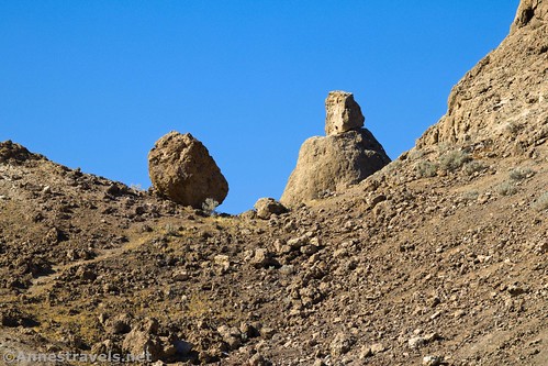 Balancing rocks at the Trona Pinnacles National Natural Landmark, California