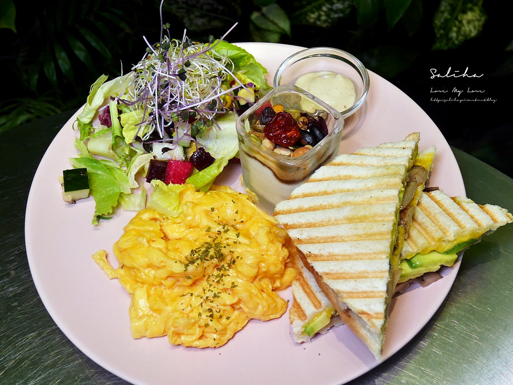 台北素食咖啡廳Salad Den台北蔬食餐廳推薦好吃早午餐彩虹沙拉健身餐ig咖啡廳 (3)