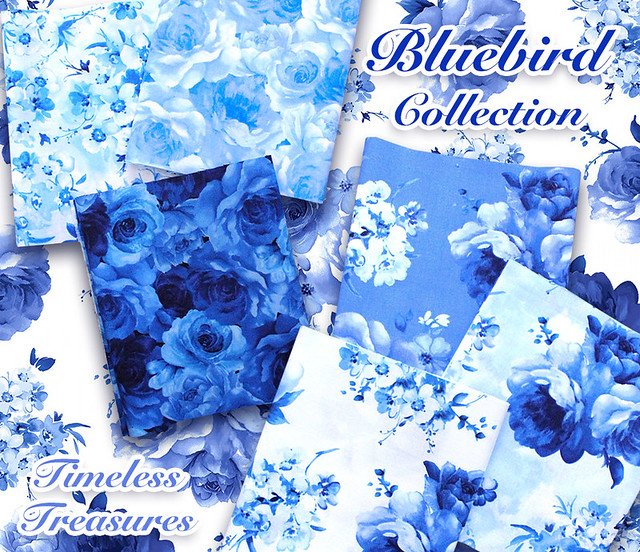 Timeless Treasures Bluebird Collection by TT Fabrics