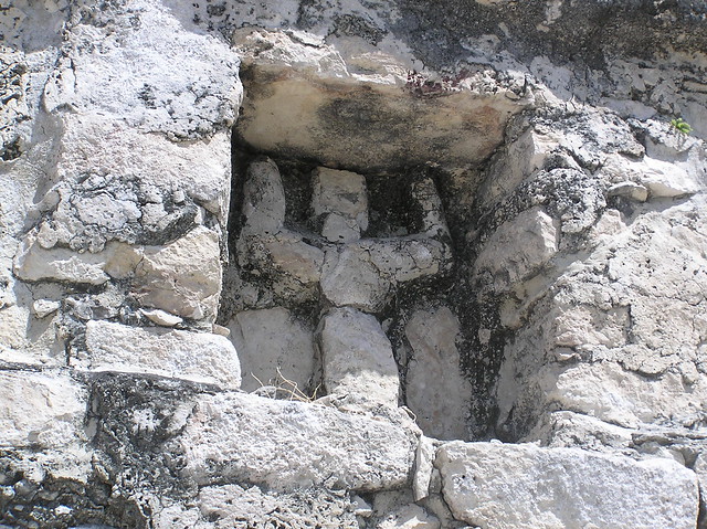 Le dieu descendant sur la grande pyramide Nohoch Mul - Fevrier 05