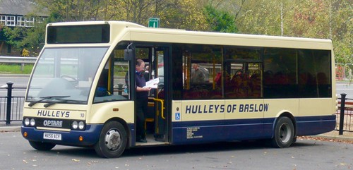 MX56 ACF ‘Hulleys of Baslow’ No. 10. Optare Solo M850 on Dennis Basford’s railsroadsrunways.blogspot.co.uk’