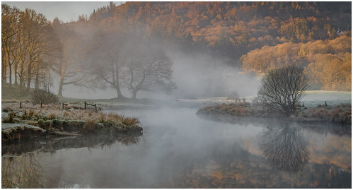 misty riverbrathay brathay mist thoseoaks oaks oaktrees trees water river light shadows lakedistrict englishlakedistrict reflection reflections sun sunrise sunlight dawn morning nikon nikkor nisi nisifilters colour outdoors cumbria outside frost spring landscape