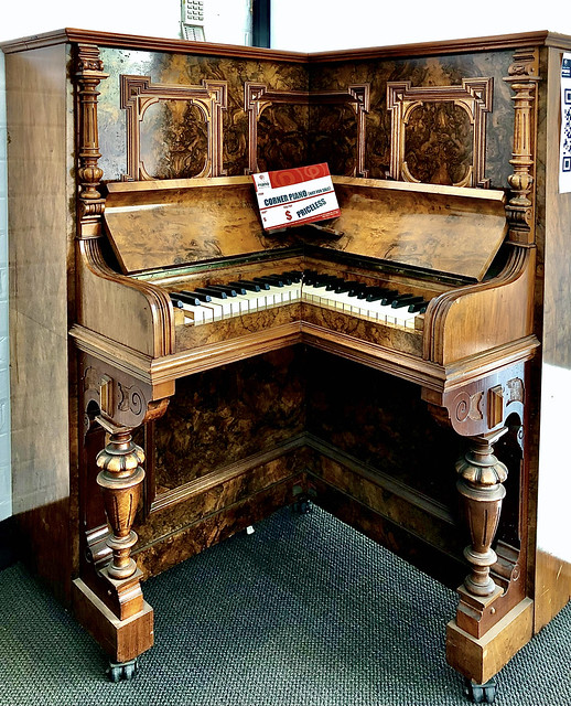 Rare Antique Corner Piano