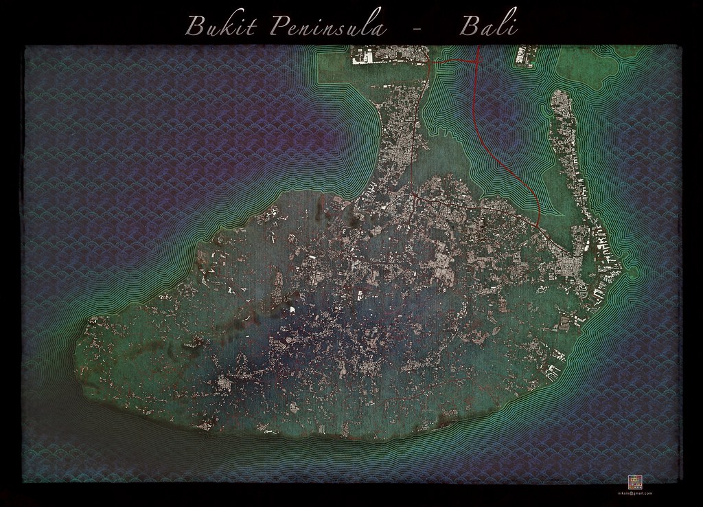 Bukit | A map of the Bukit Peninsula, Bali, Indonesia. 2021.… | Flickr