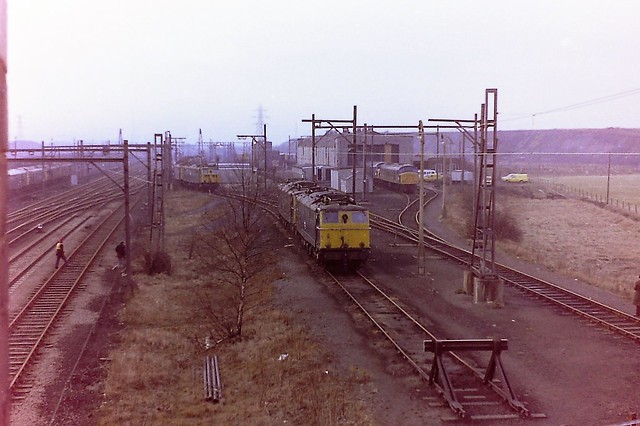 Class 76s at Wath shed in February 1981