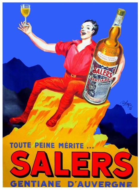 ROBYS. Toute Peine Mérite Salers, Gentiane d'Auvergne, 1935.