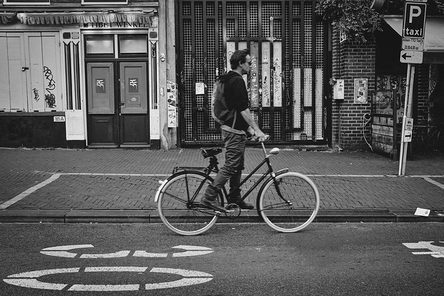 Radfahrer in Amsterdam