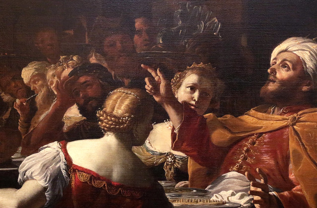 Mattia Preti (Taverna, 25 febbraio 1613 – La Valletta, 3 gennaio 1699) - Convito di Baldassarre (1668 olio su tela 204 x 307 cm- Museo Nazionale di Capodimonte, Napoli