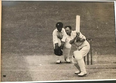 Don Bradman in action 1 January 1948