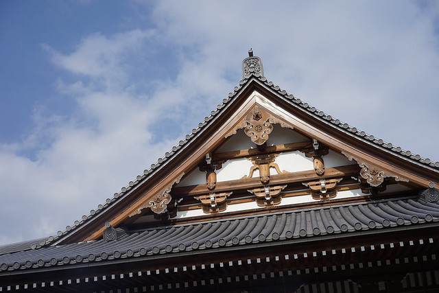Temple rooftop, Isshin-ji