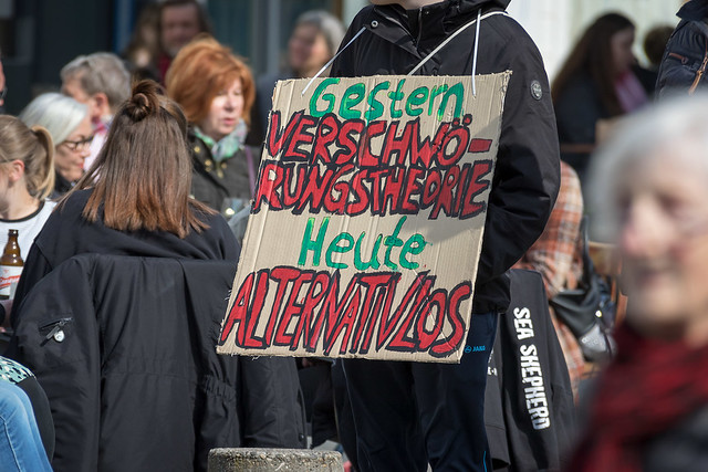 17.04.2021 – Unangemeldete Proteste gegen Corona-Maßnahmen in Saarbrücken