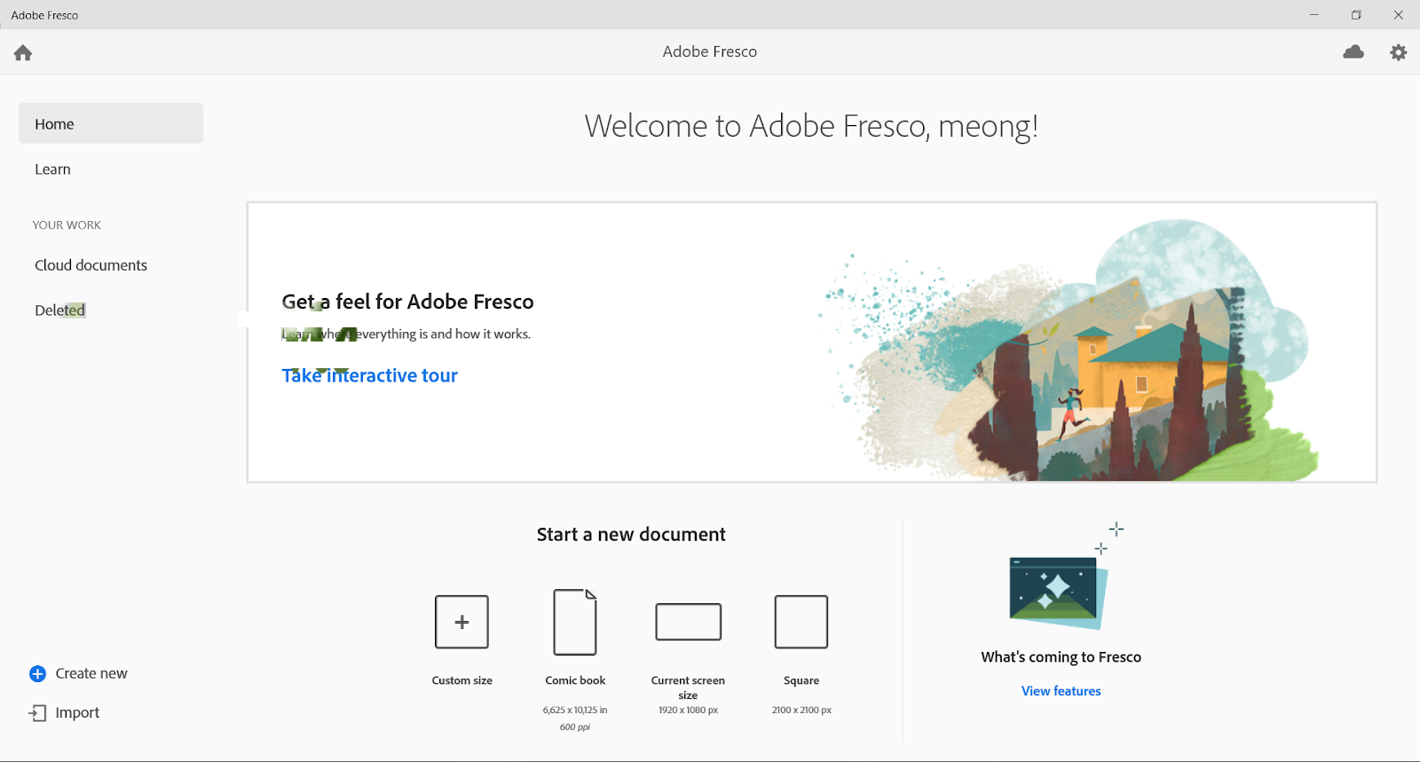 Working with Adobe Fresco 2.3.0 full license