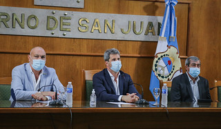 2021-04-19 PRENSA: En videoconferencia: Uñac y Alberto Fernández anunciaron la construcción del hospital Dr. Aldo Cantoni en Calingasta