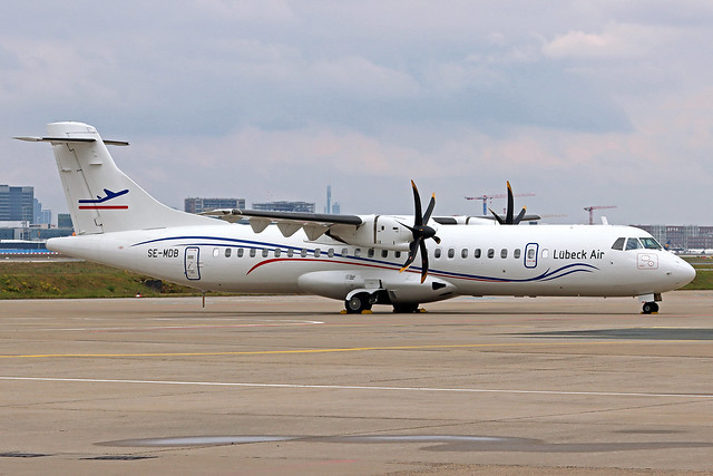 Luebeck Air (Alsie Express) ATR 72-500 SE-MDB FRA 18-04-21
