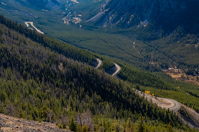 Beartooth Highway Descending into Montana