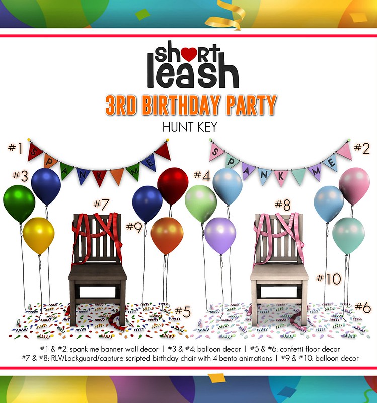 .:Short Leash:. 3rd Birthday Party Hunt Key