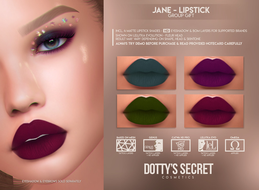 Dotty’s Secret – Jane – Lipstick [GROUP GIFT]