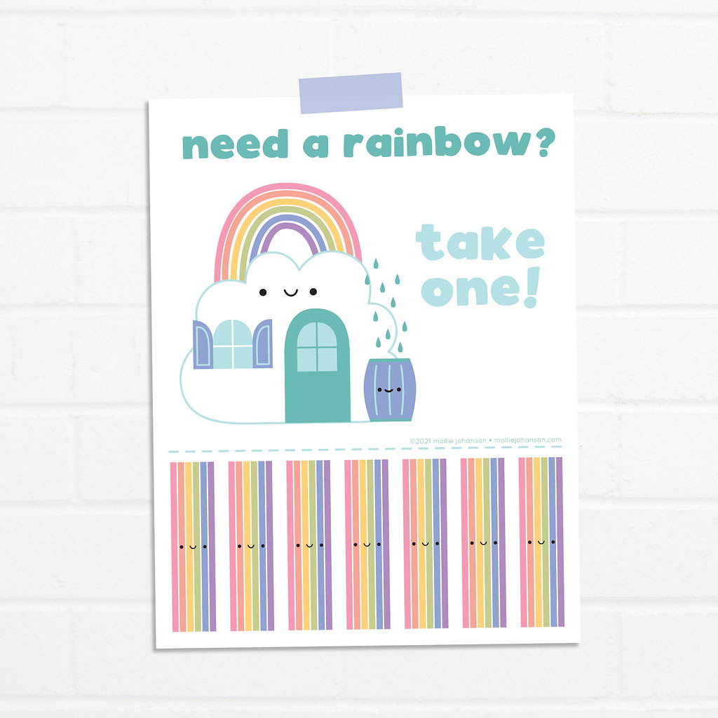 Take a Rainbow Printable Poster