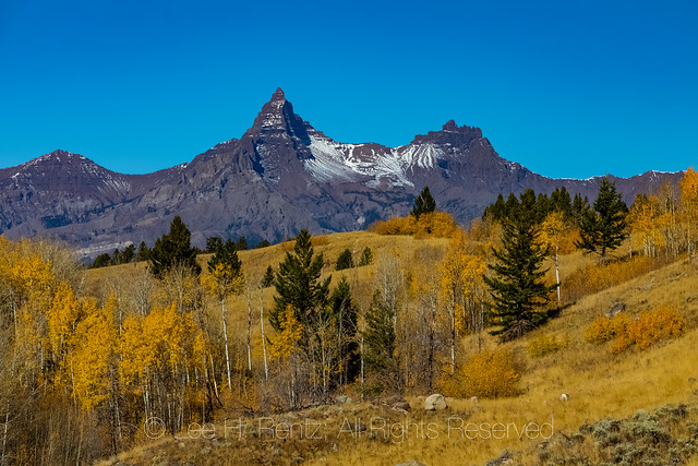 Peaks and Aspen Colors above the Beartooth Highway