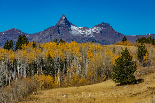 Peaks and Aspen Colors above the Beartooth Highway