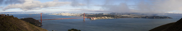 Golden Gate and San Francisco as seen from Konzelman Road