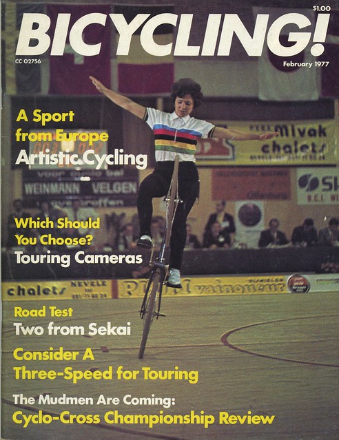Bicycling magazine February 1977 p01 cover