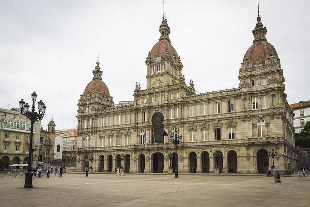 Spain - Coruña - Maria Pita Square - Town Hall