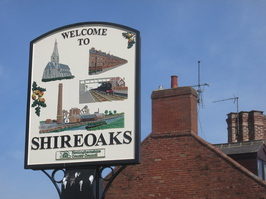 Shireoaks....its on the outskirts of Worksop.