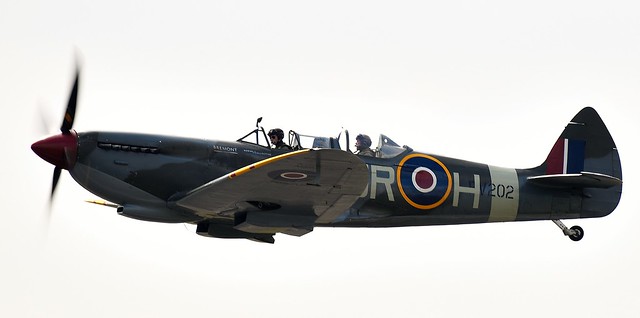 RAF Supermarine Spitfire two-seater T.9 trainer version MkIX PV202 G-CCCA 5R-H No 33 Squadron