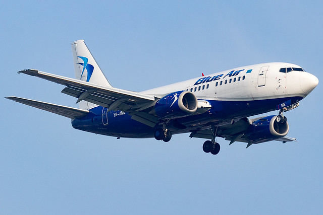 YR-AME Blue Air B737-500 London Heathrow