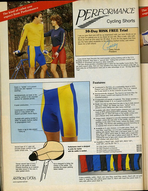 1985-03 p144 Performance cycling shorts