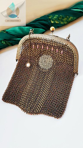 Chainmail Purse, Chainmail Handmade Bag, Victorian Purse, Victorian Era