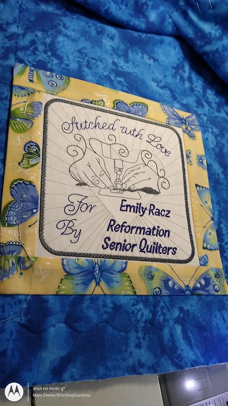 Senior Quilt labels Emily