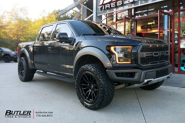 Ford Raptor R 37 Leveled Leveled Ford Raptor with 22in Fuel Rebel 6 Wheels and Nitto Ridge ...