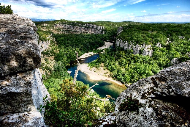 Les belles gorges de l’Ardèche région Auvergne Rhône Alpes France