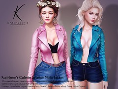 Kaithleen's Colette Leather Moto Jacket Poster web