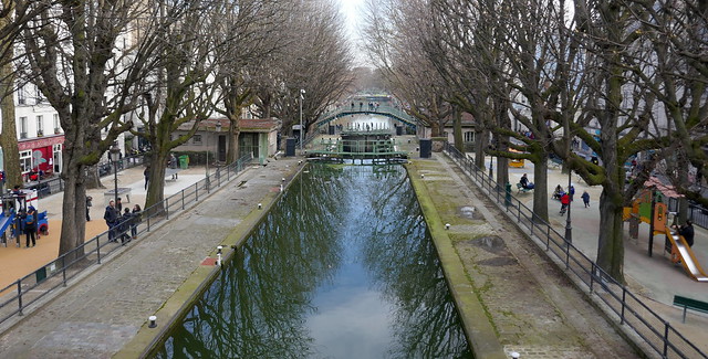 Canal Saint Martin, 11ème arrondissement, Paris, Île-de-France, France.