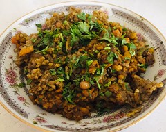 Dal fry and veg pulao rice