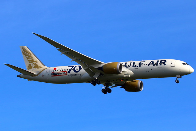 Gulf Air طيران الخليج Boeing 787-9 Dreamliner A9C-FE