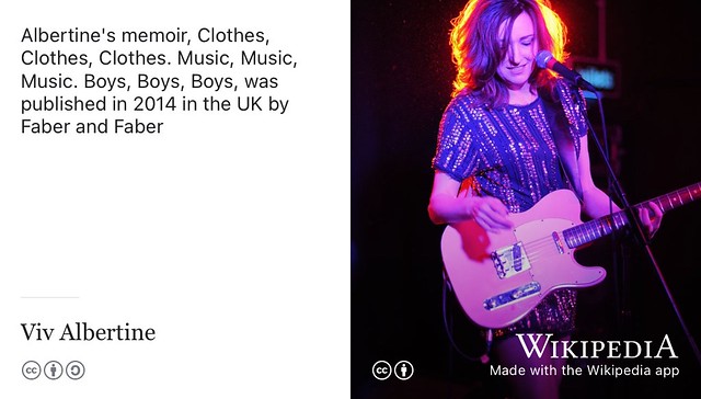 Clothes, Clothes, Clothes. Music, Music, Music. Boys, Boys, Boys with Viv Albertine of #TheSlits