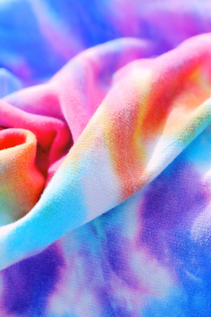 Rainbow Tie Dye Cotton Shirt Vertical Wallpaper 2021
