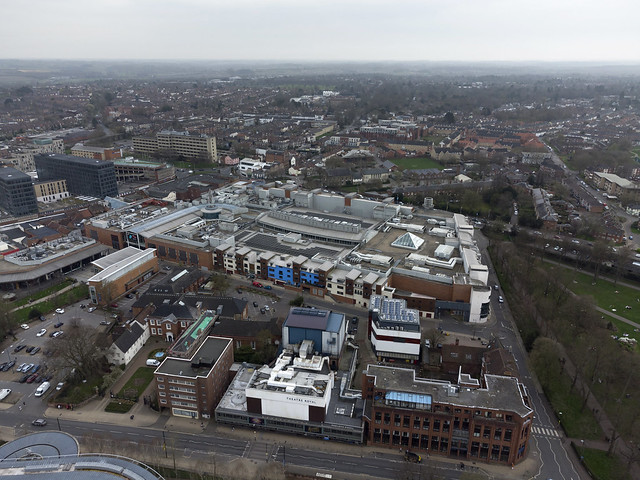 Norwich aerial image - Chantry Place shopping mall