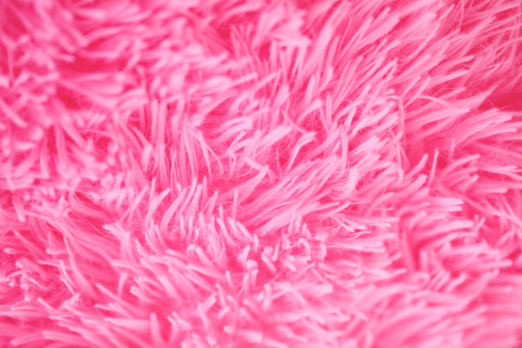Pink Fluffy Faux Fur Texture Background 2021