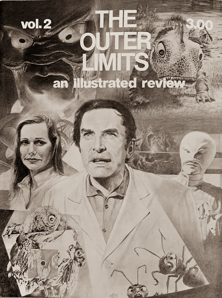 “The Outer Limits:  An Illustrated Review,” Volume 2, (1978).  Cover art by Joe Rutt.
