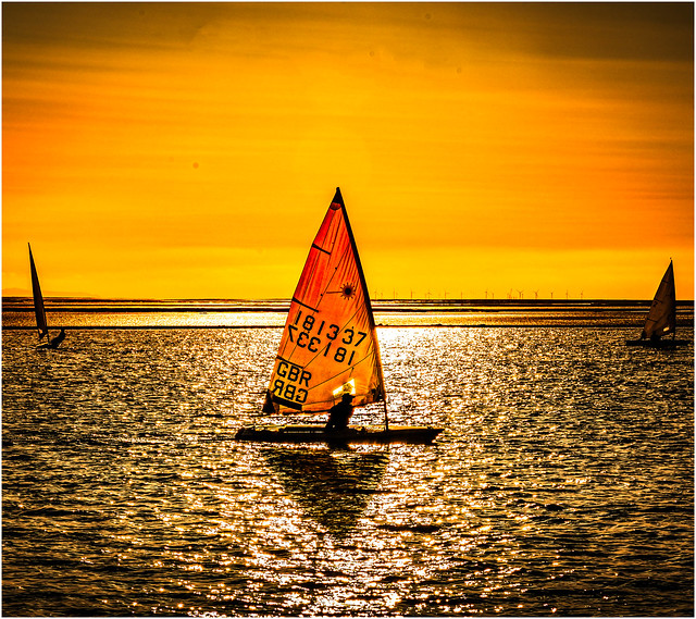 Sailing into the sun...