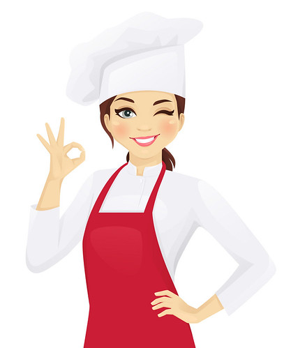 Chef woman gesturing ok | by 3D Mellon
